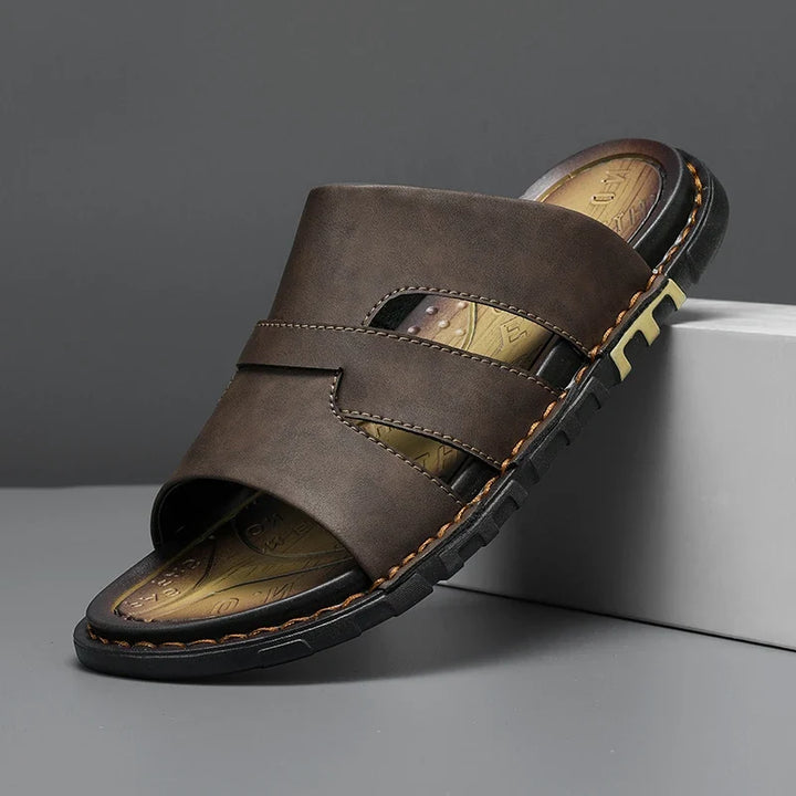 Benjamin | Stylish Cut-Out Slip-On Mens Slides