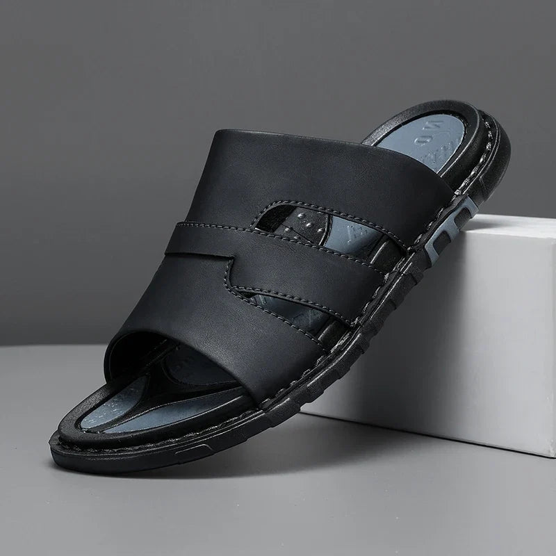 Benjamin | Stylish Cut-Out Slip-On Mens Slides