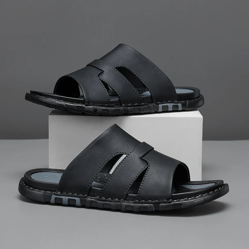 Benjamin | Stylish Cut-Out Slip-On Mens Slides