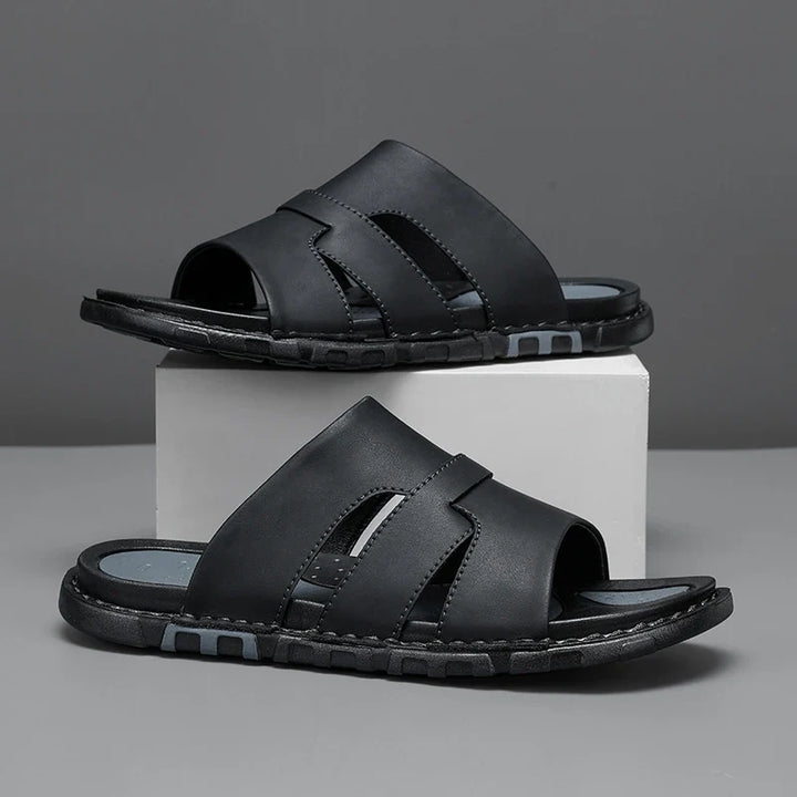 Benjamin | Stylish Cut-Out Slip-On Mens Slides