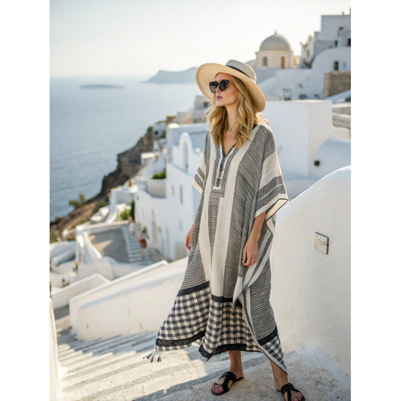 Billie | Polished Floral Print Boho Dress Flowing Maxi Silhouette