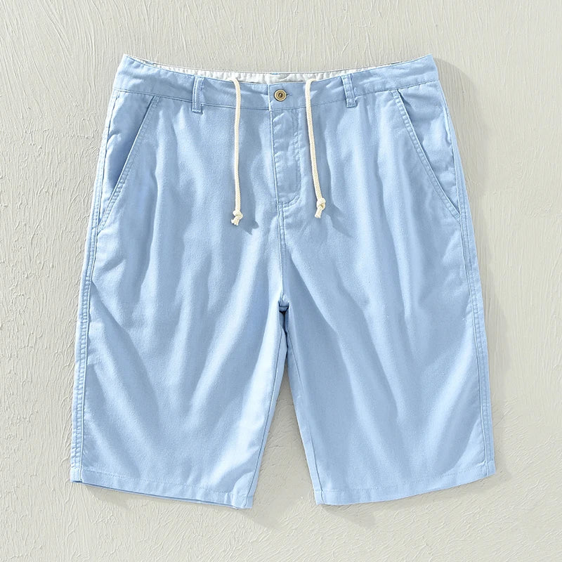 Bodhi | Stylish Drawstring Knee Length Linen Shorts