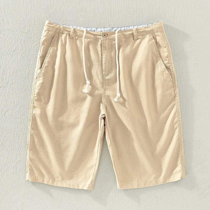 Bodhi | Stylish Drawstring Knee Length Linen Shorts