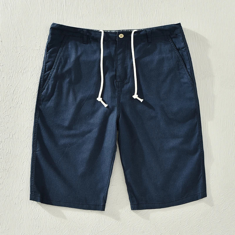 Bodhi | Stylish Drawstring Knee Length Linen Shorts
