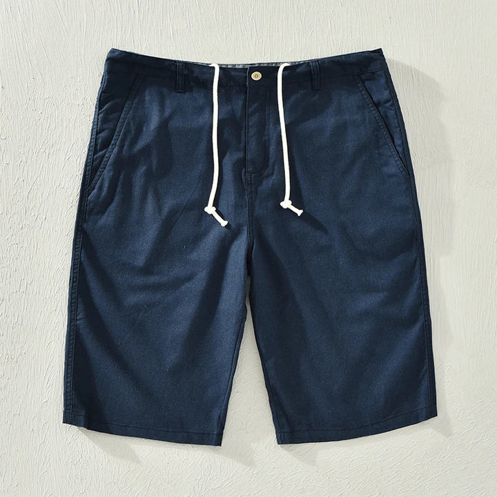 Bodhi | Stylish Drawstring Knee Length Linen Shorts