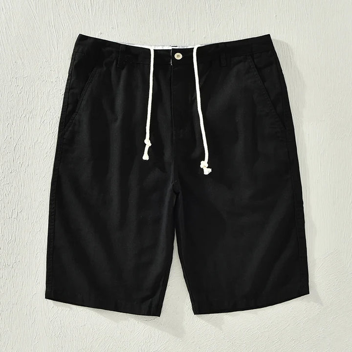 Bodhi | Stylish Drawstring Knee Length Linen Shorts