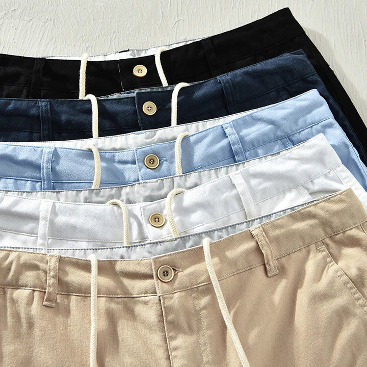Bodhi | Stylish Drawstring Knee Length Linen Shorts