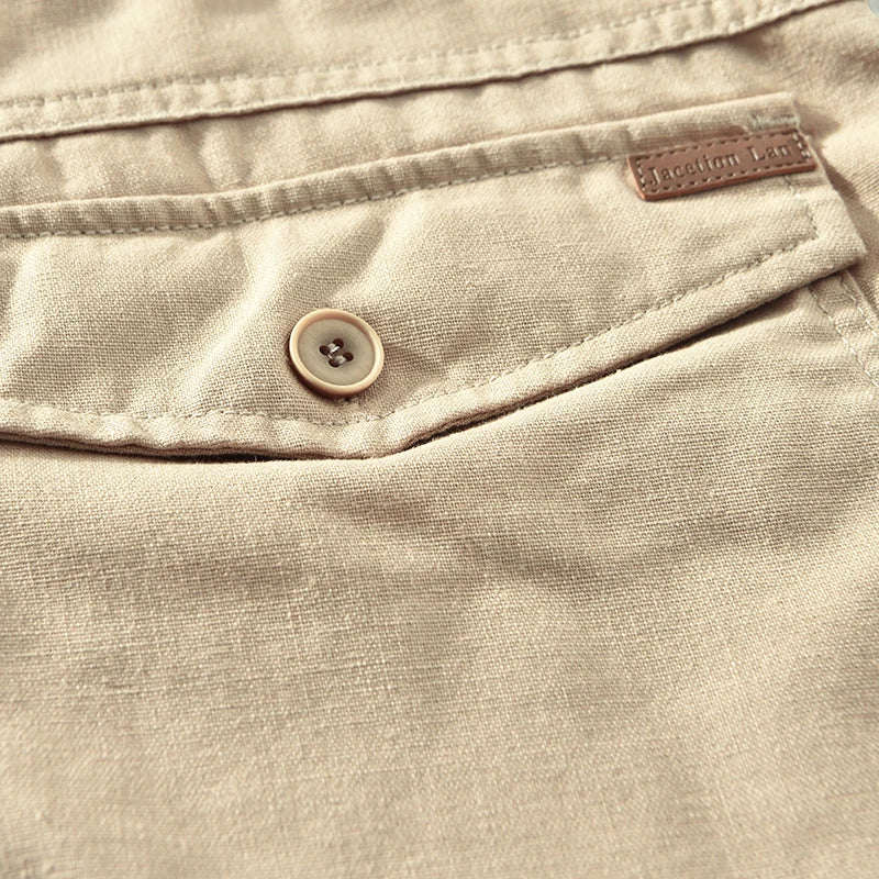 Bodhi | Stylish Drawstring Knee Length Linen Shorts