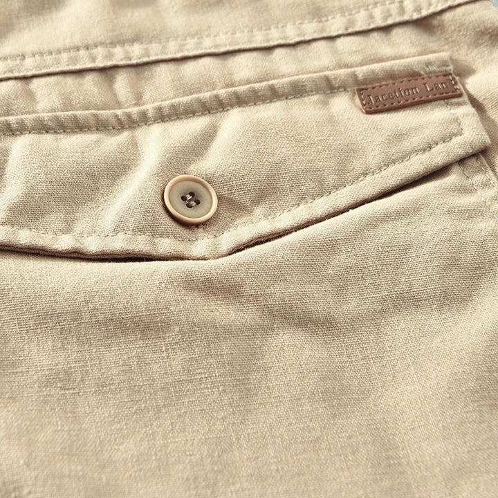 Bodhi | Stylish Drawstring Knee Length Linen Shorts