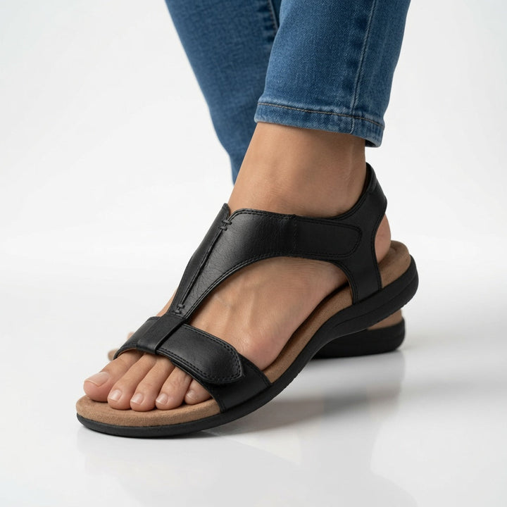 Bonnie | Chic Orthopedic Shoes T Strap Flat Comfort Sandals