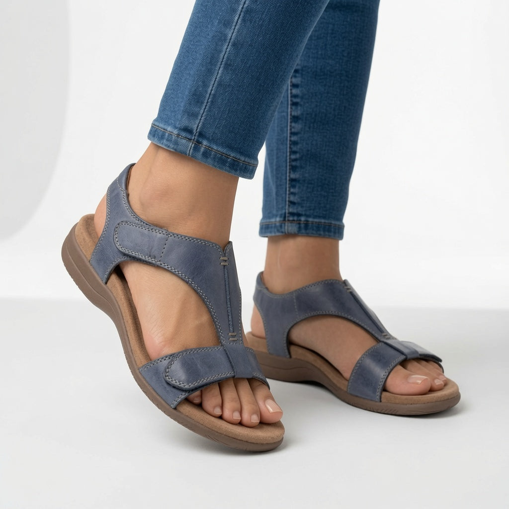 Bonnie | Chic Orthopedic Shoes T Strap Flat Comfort Sandals