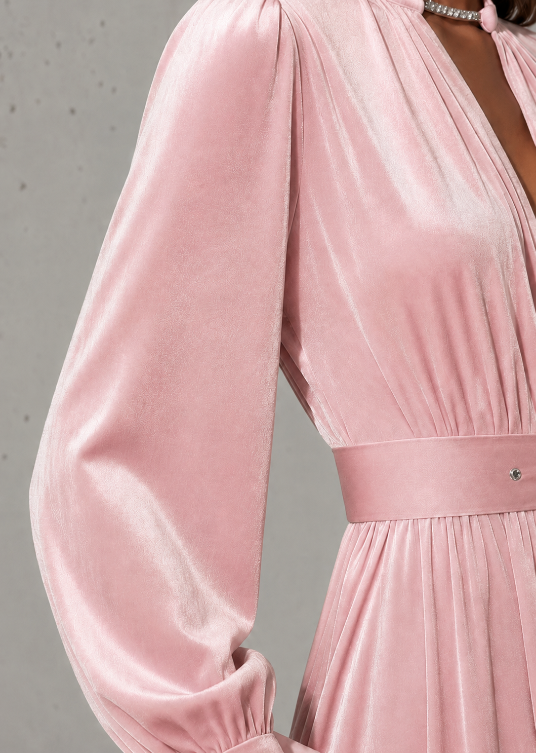 Bonnie | Cosy Keyhole Belted Long Sleeve Race Dress