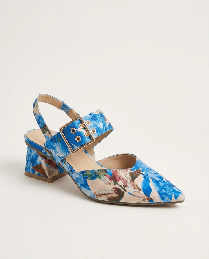 Bonnie | Effortless Pointed Toe Slingback Block Heels