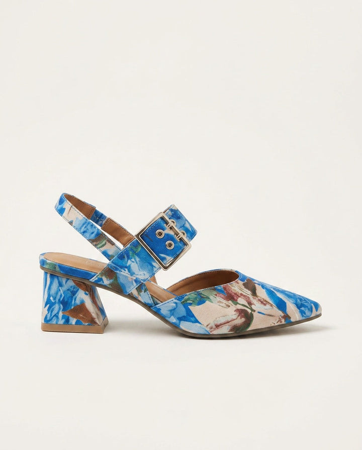 Bonnie | Effortless Pointed Toe Slingback Block Heels