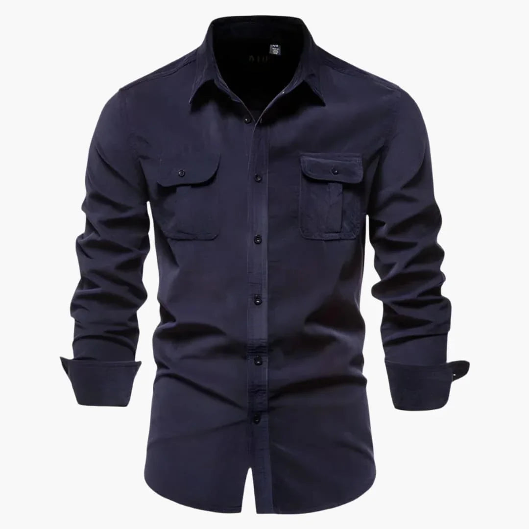 Charlie | Effortless Long Sleeve Fishing Shirt with Chest Pockets