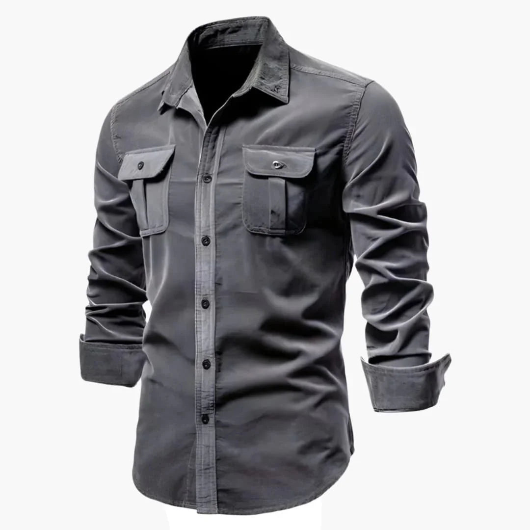 Charlie | Effortless Long Sleeve Fishing Shirt with Chest Pockets