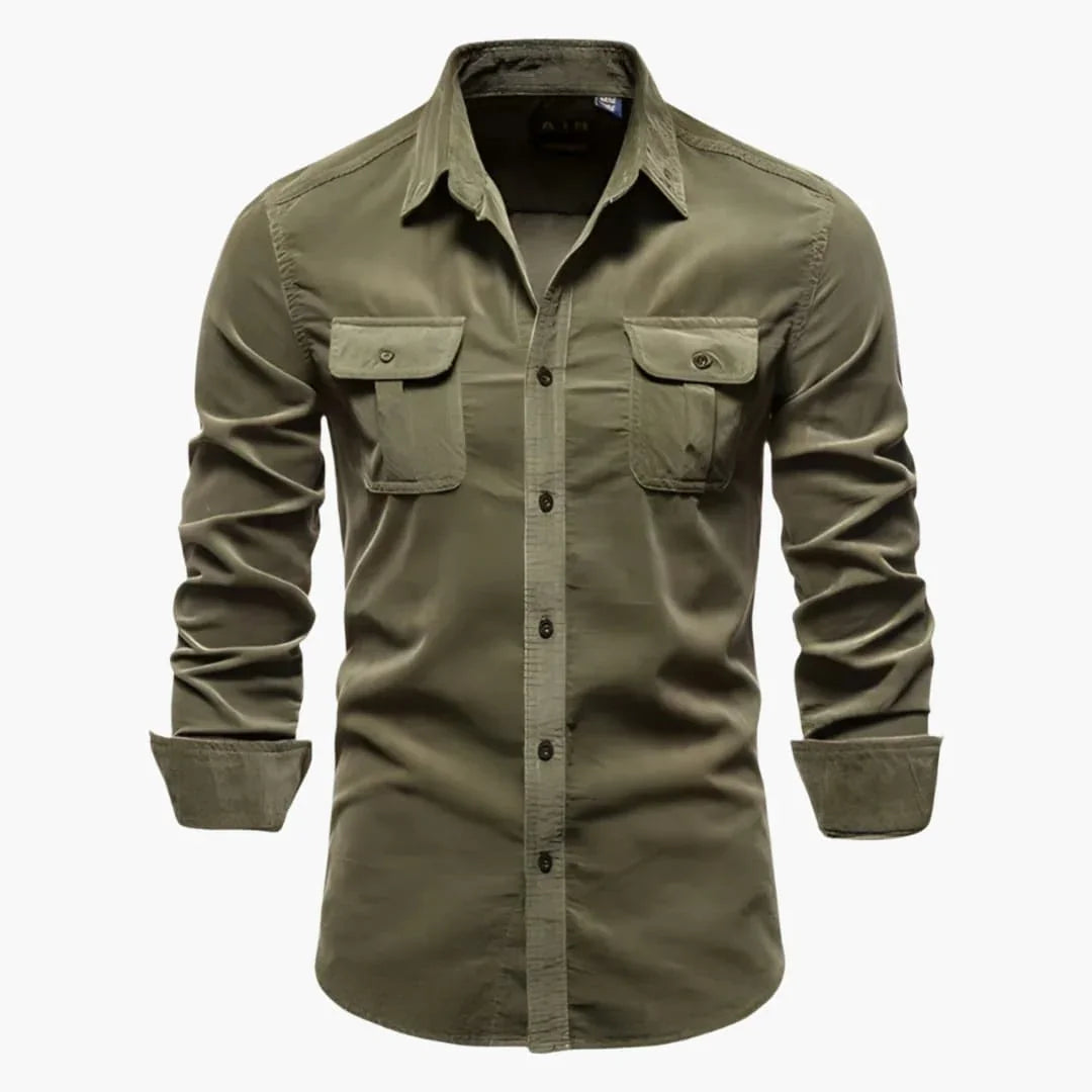 Charlie | Effortless Long Sleeve Fishing Shirt with Chest Pockets