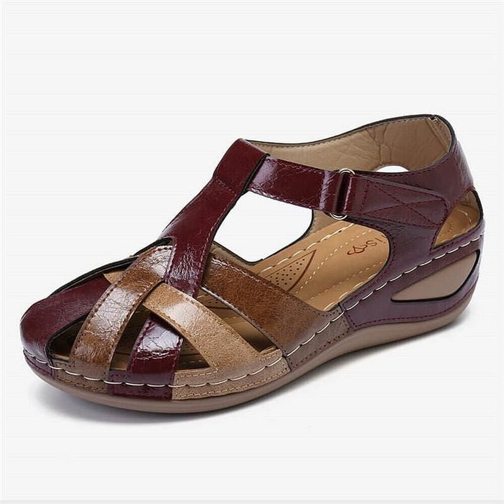 Charlie | Refined Woven T-Strap Platform Sandals