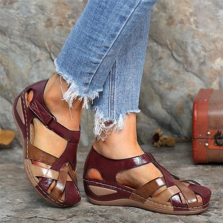 Charlie | Refined Woven T-Strap Platform Sandals