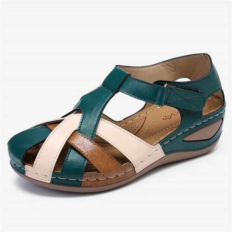 Charlie | Refined Woven T-Strap Platform Sandals