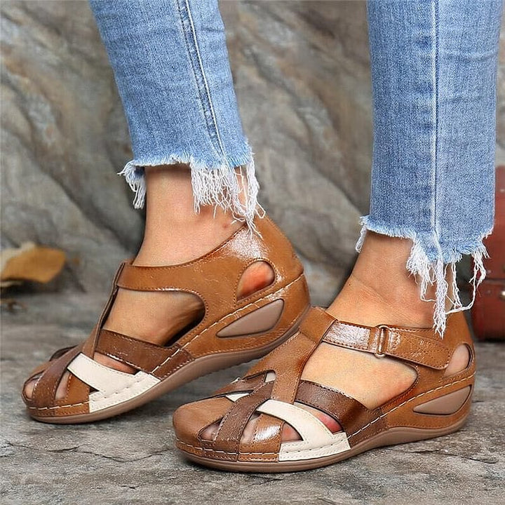 Charlie | Refined Woven T-Strap Platform Sandals