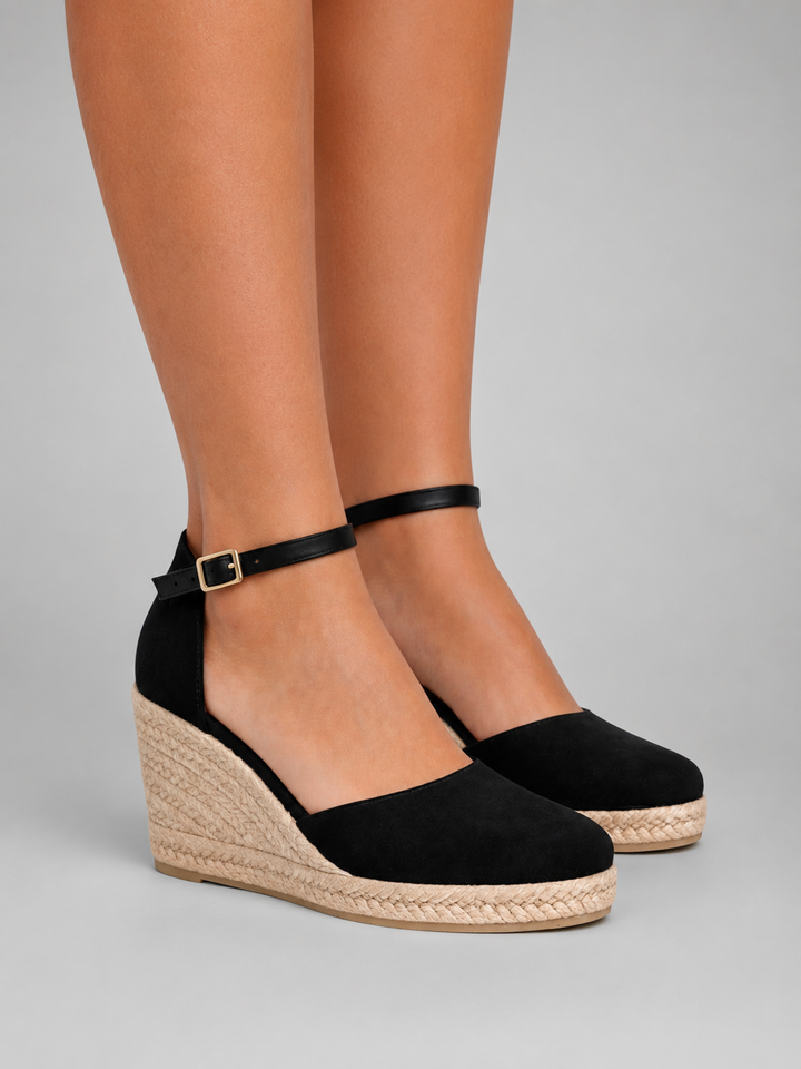 Charlie | Timeless Espadrille Wedge Ankle Strap Sandals