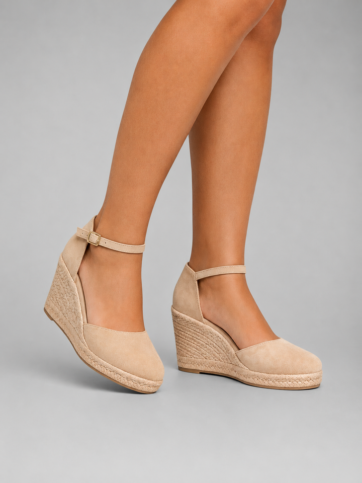Charlie | Timeless Espadrille Wedge Ankle Strap Sandals