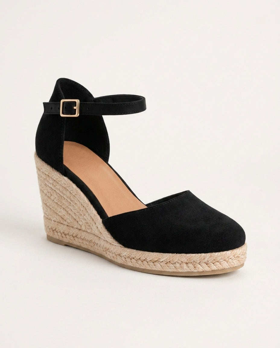 Charlie | Timeless Espadrille Wedge Ankle Strap Sandals