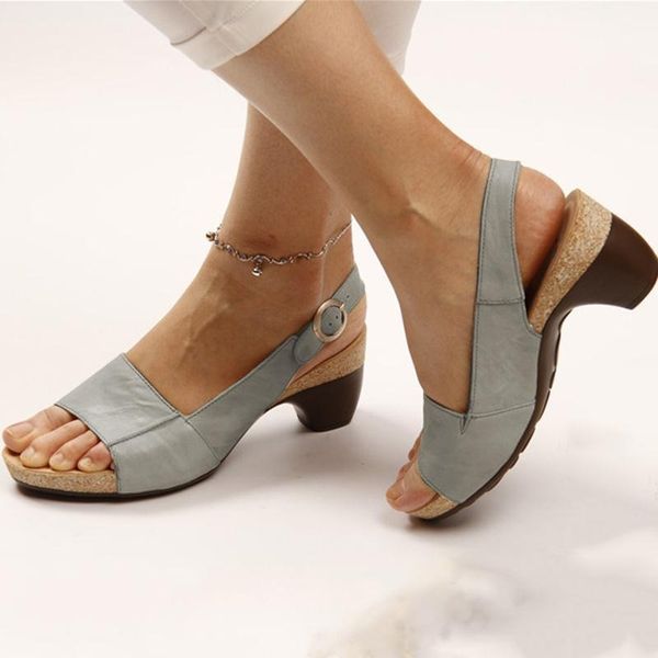 Charlotte | Relaxed Platform Sandals with Slingback Wedge Heel