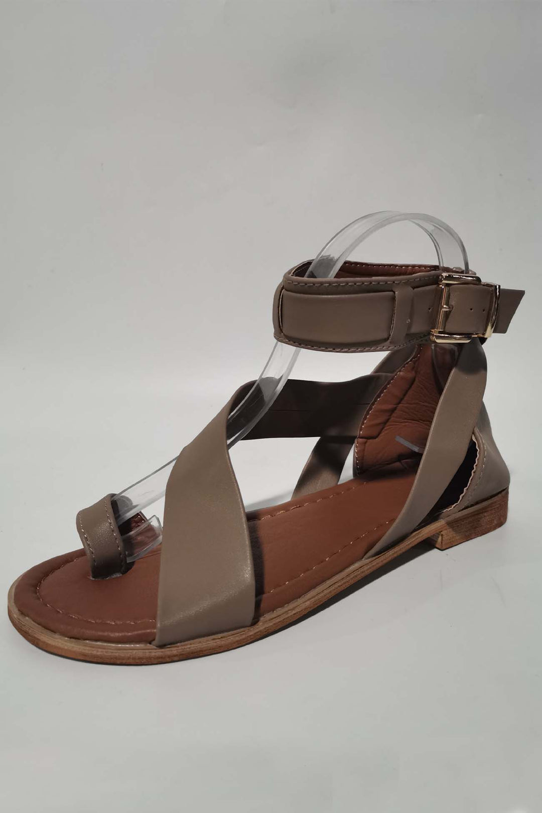 Charlotte | Timeless Crisscross Ankle Strap Flat Sandals