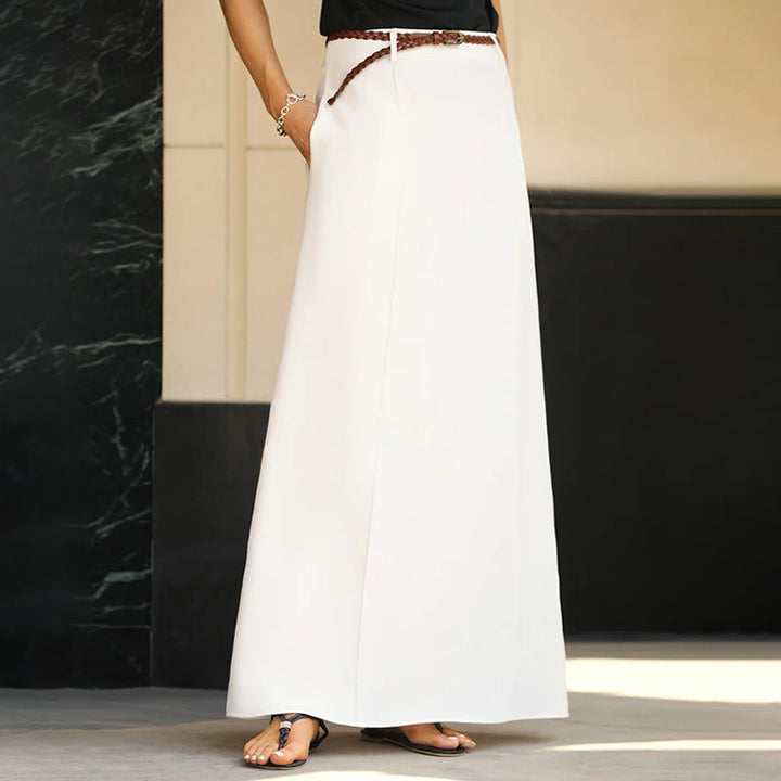 Chloe | Effortless High Waisted A-Line Maxi Skirt