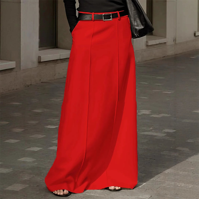 Chloe | Effortless High Waisted A-Line Maxi Skirt