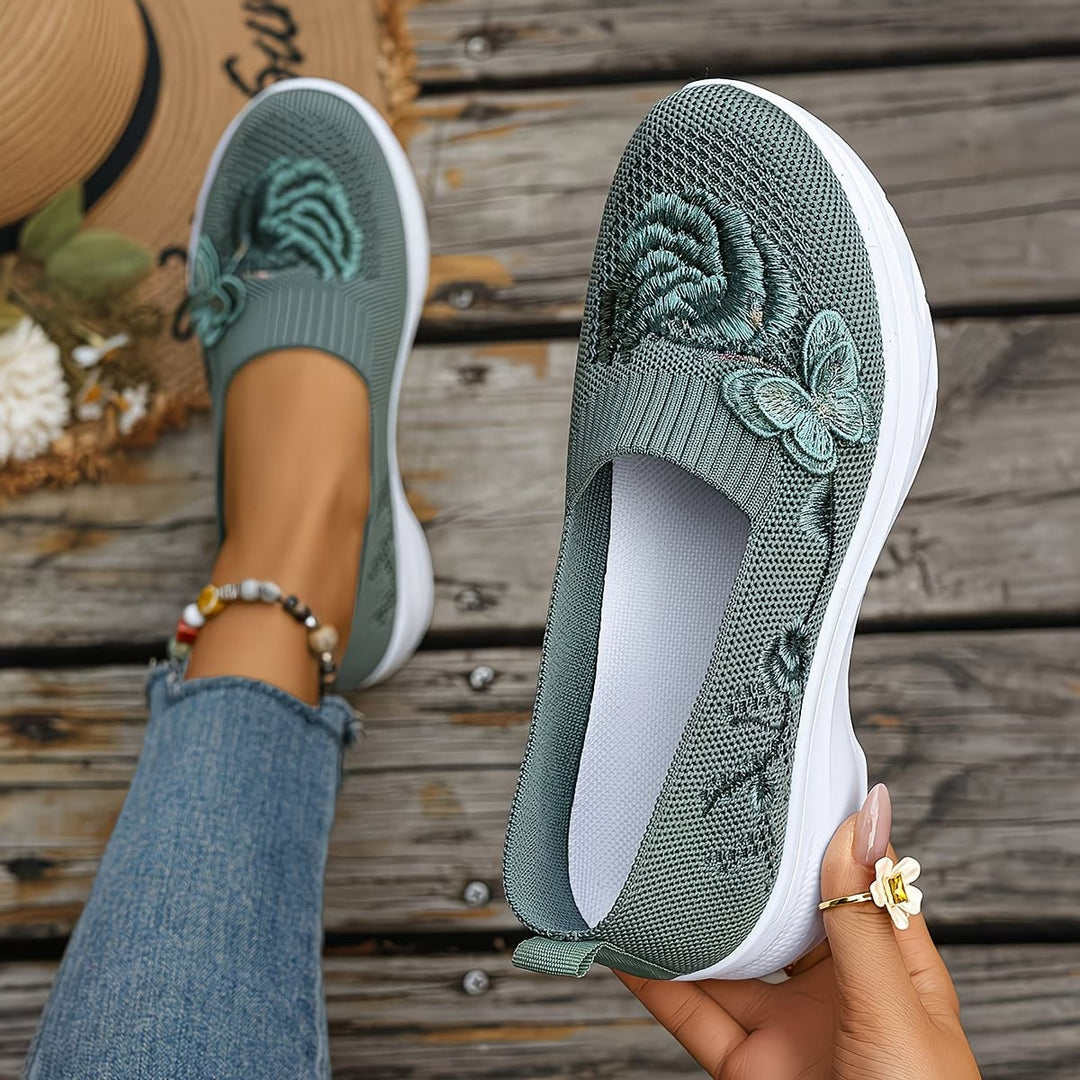 Claire | Stylish Cushioned Orthopedic Shoes with Floral Detail