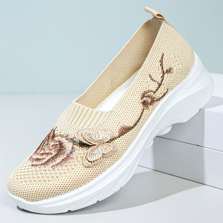 Claire | Stylish Cushioned Orthopedic Shoes with Floral Detail