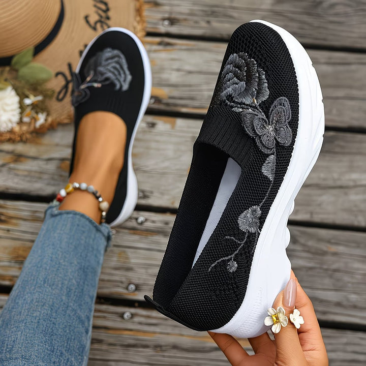 Claire | Stylish Cushioned Orthopedic Shoes with Floral Detail