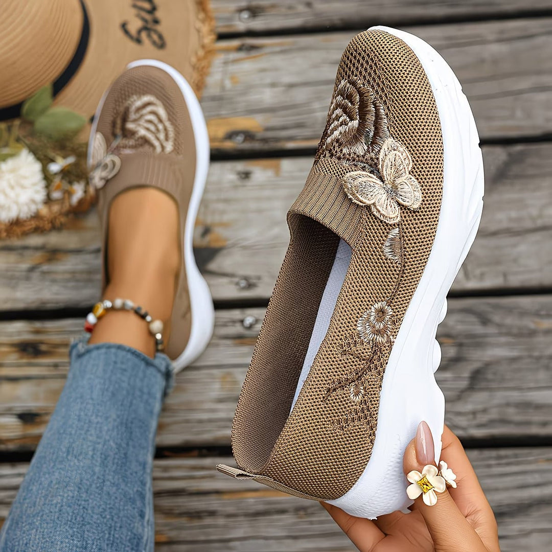 Claire | Stylish Cushioned Orthopedic Shoes with Floral Detail