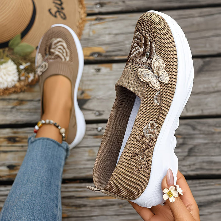 Claire | Stylish Cushioned Orthopedic Shoes with Floral Detail