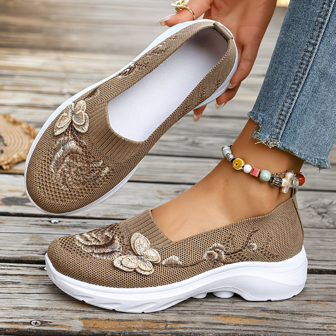 Claire | Stylish Cushioned Orthopedic Shoes with Floral Detail
