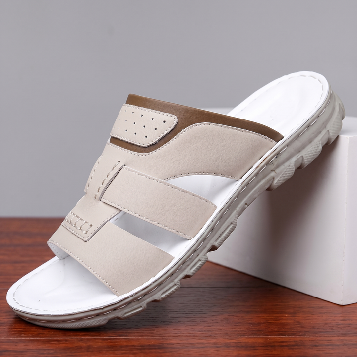 Darcy | Refined Cross Strap Mens Slides