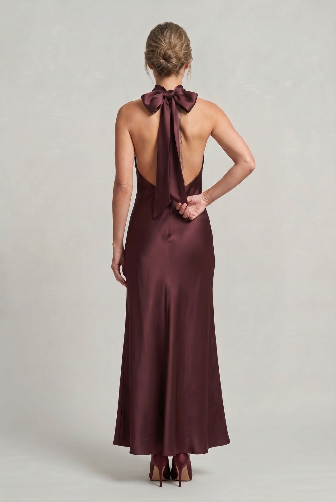 Delilah | Relaxed Cowl Neck Satin Maxi Dress for Races Dresses