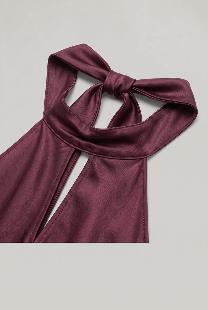 Delilah | Relaxed Cowl Neck Satin Maxi Dress for Races Dresses