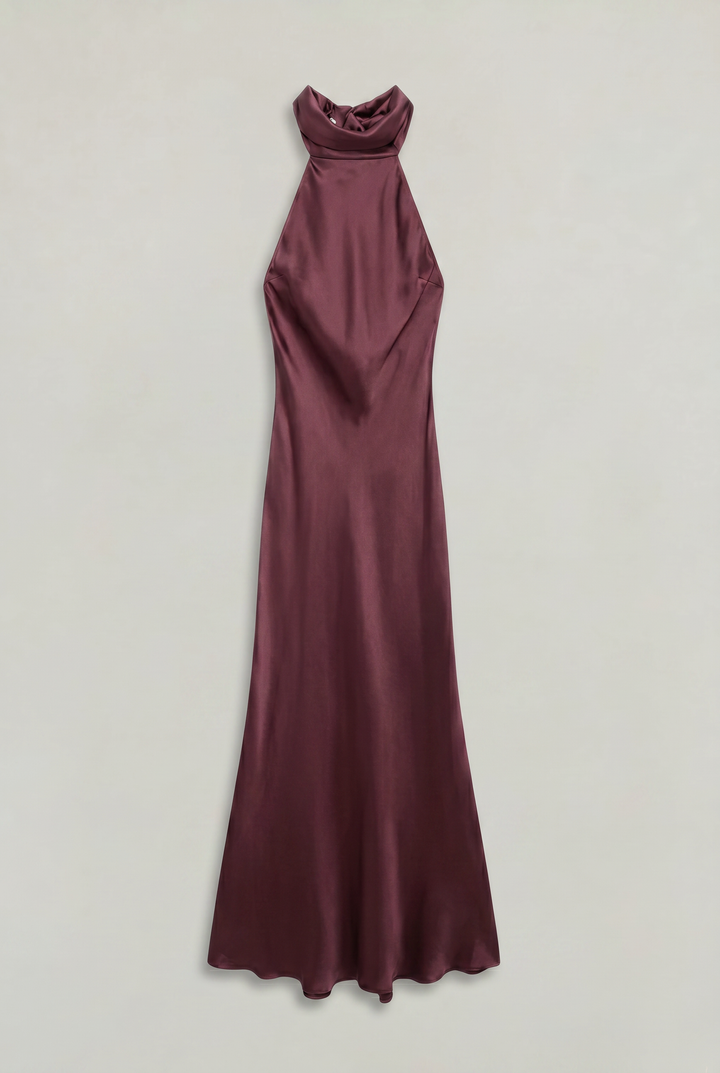 Delilah | Relaxed Cowl Neck Satin Maxi Dress for Races Dresses