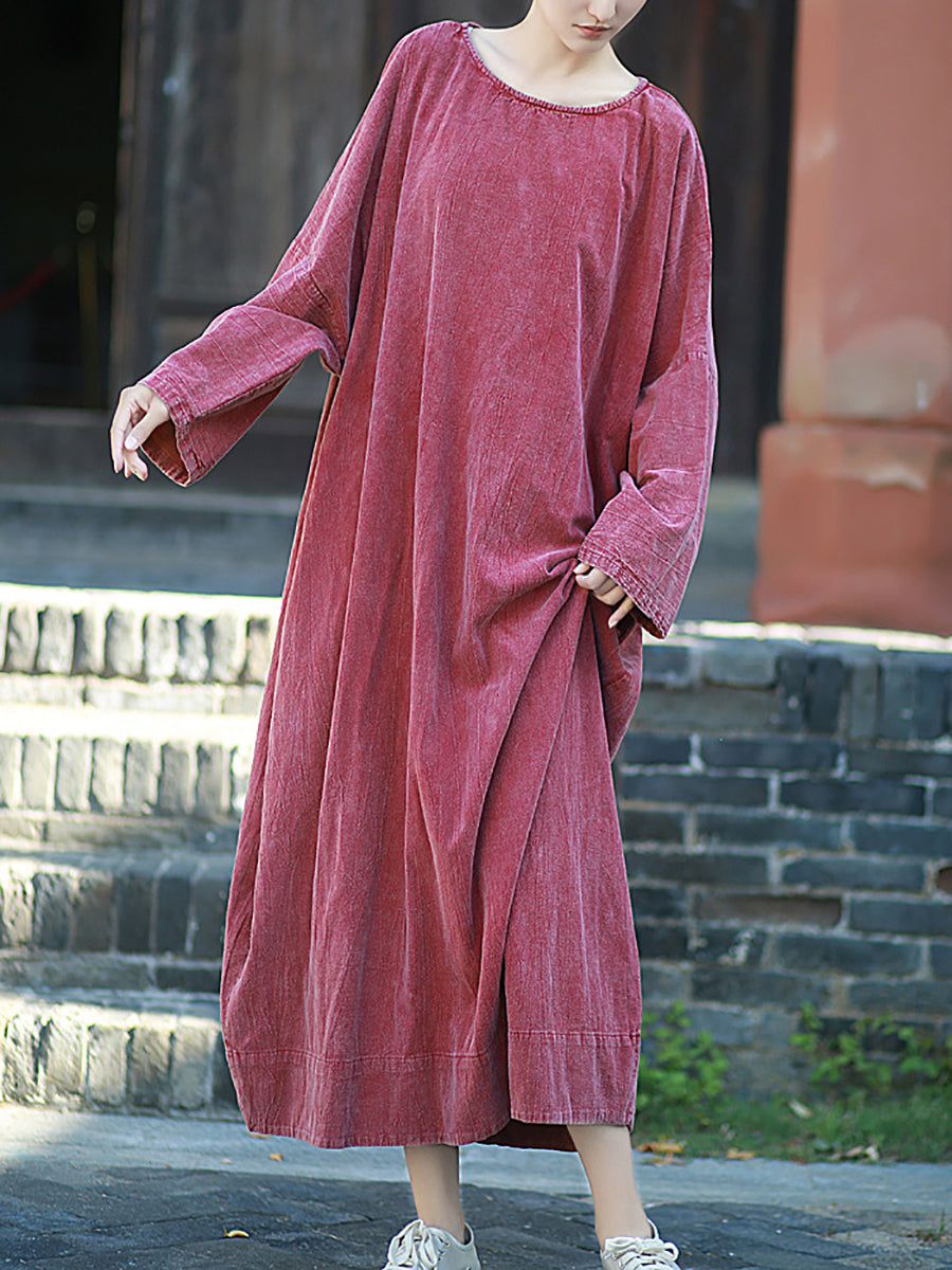 Eden | Oversized Long Sleeve Maxi Linen Dress