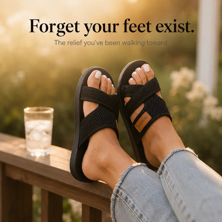 Eden | Wide Fit Crossover Strap Flat Sandals
