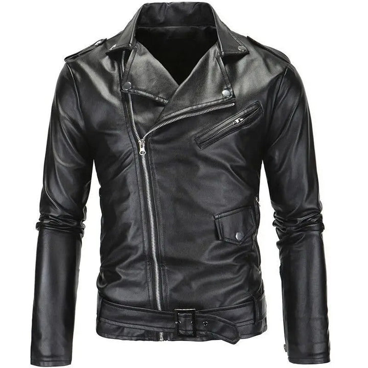 Edward | Refined Slim Fit Biker Leather Jacket