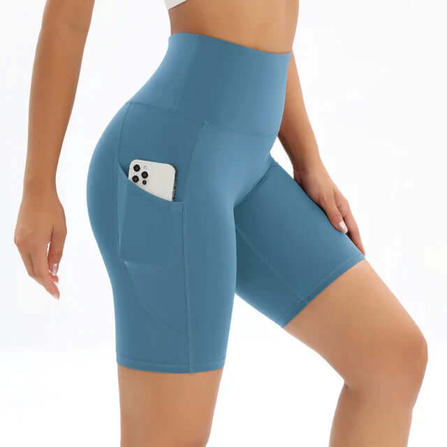 Eleanor | Polished High-Waisted Pocket Bike Shorts