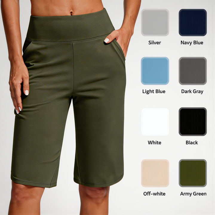 Elena | Refined High Waist Pocket Bike Shorts