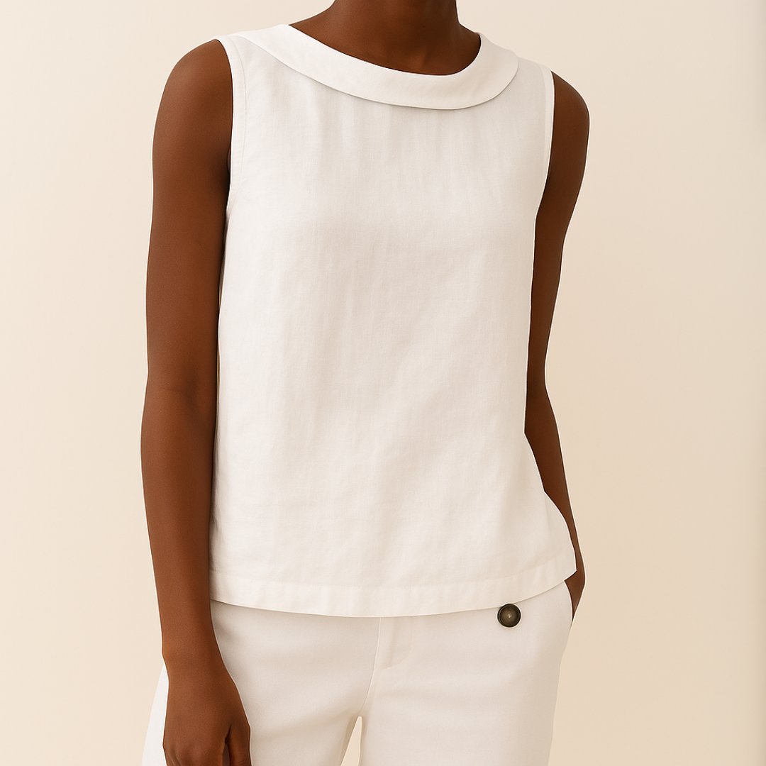 Elizabeth | Cosy Roll Neck Sleeveless Summer Tops
