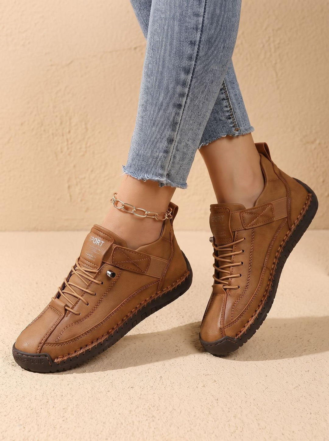 Elodie | Elegant Wide-Fit Orthopedic Slip-On Sneakers