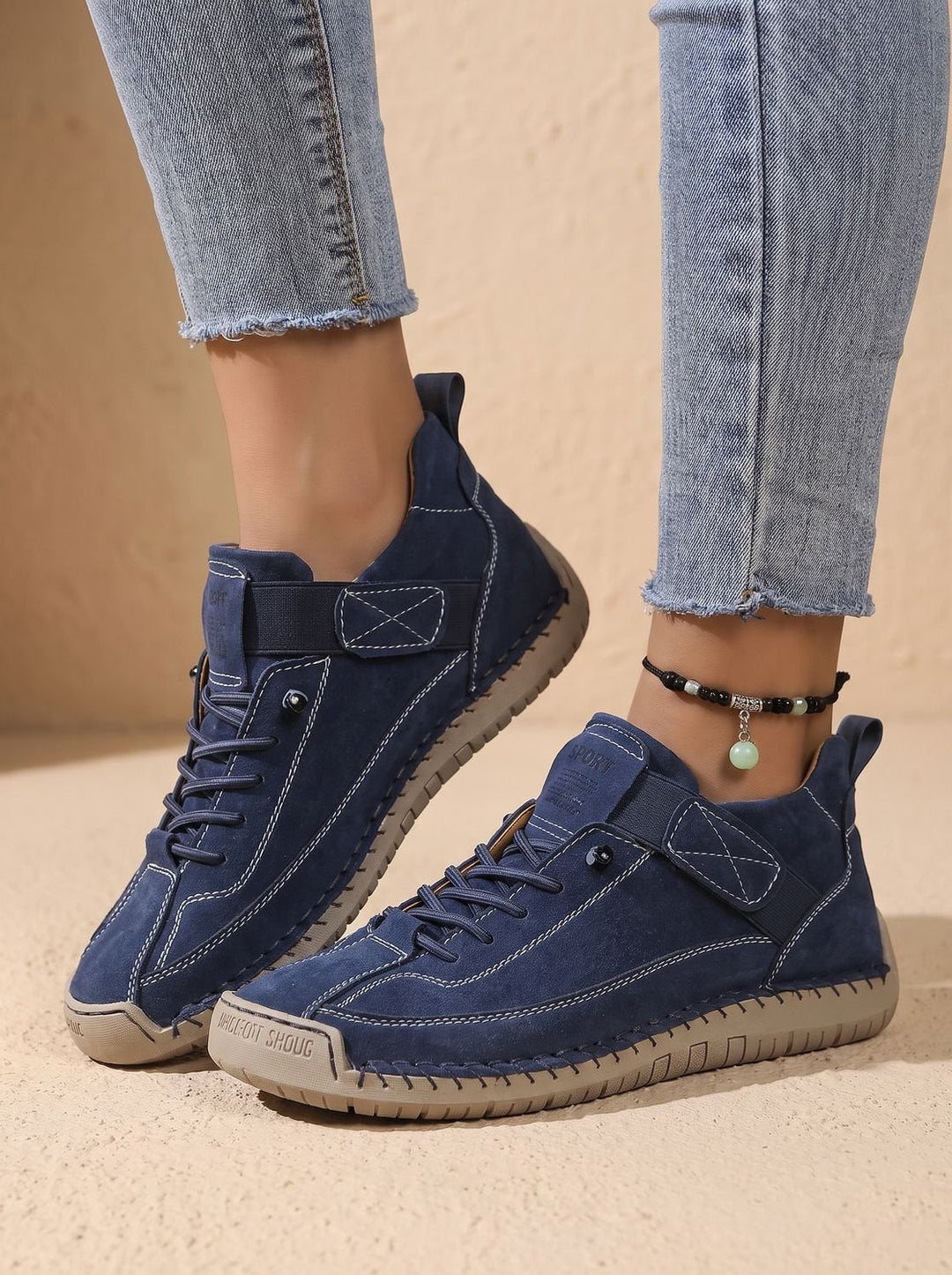 Elodie | Elegant Wide-Fit Orthopedic Slip-On Sneakers